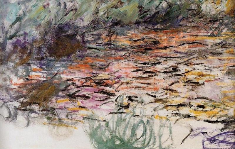 Cloude Monet Oil Paintings Water Lilies (right half) 1920
