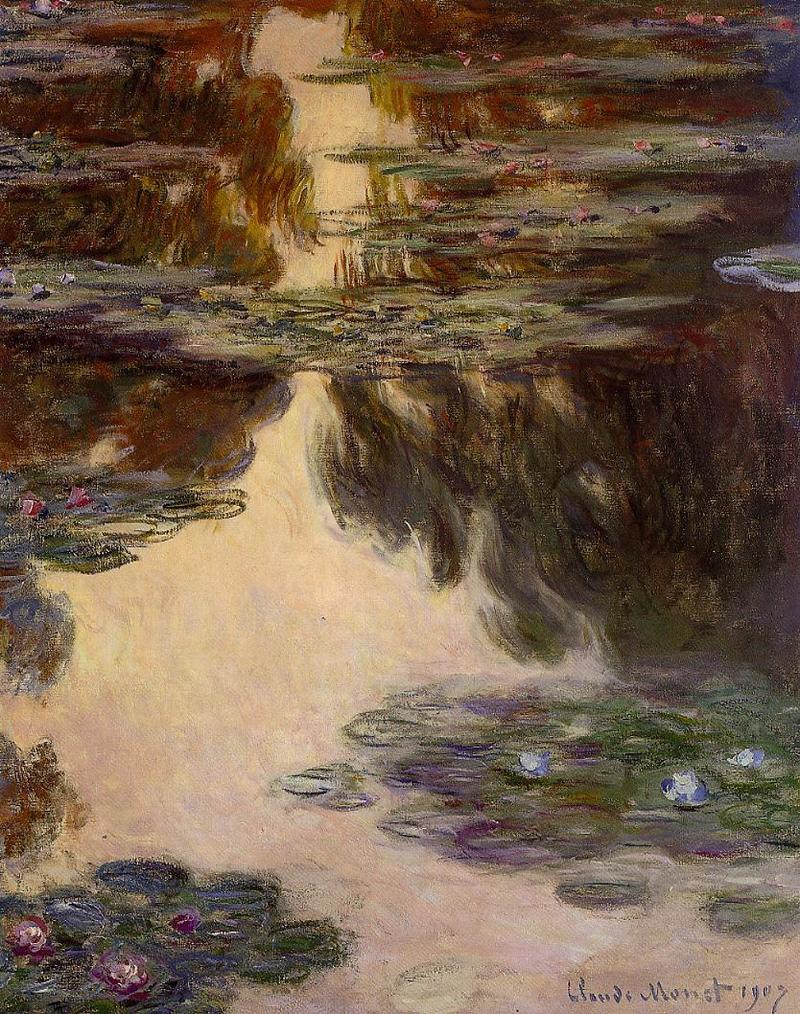 Cloude Monet Oil Paintings Water Lilies 12 1907