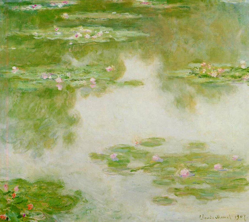 Cloude Monet Oil Painting Water Lilies 14 1907