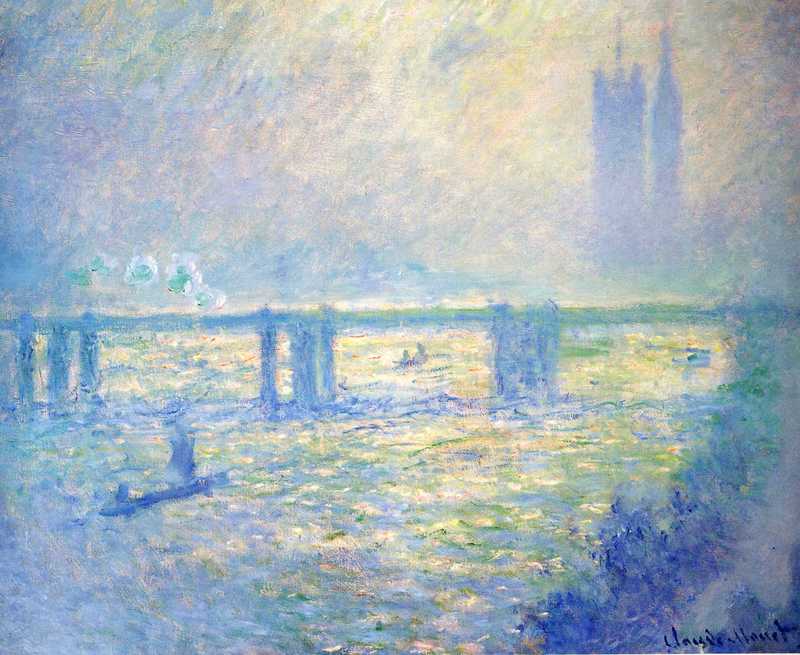 Cloude Monet Oil Painting Charing Cross Bridge 1898