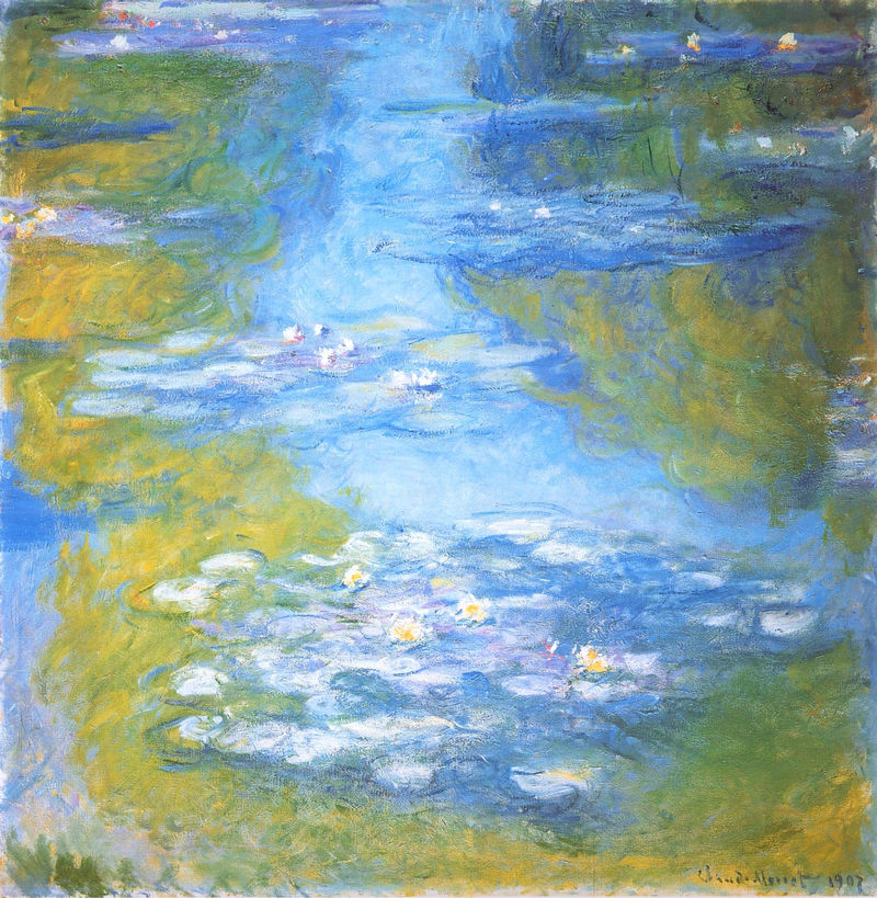 Cloude Monet Classical Oil Paintings Water Lilies 2 1907