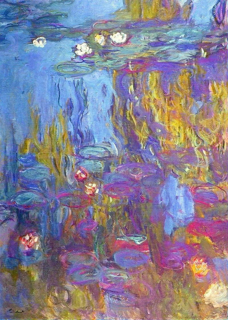 Cloude Monet Oil Paintings Water Lilies 2 1917