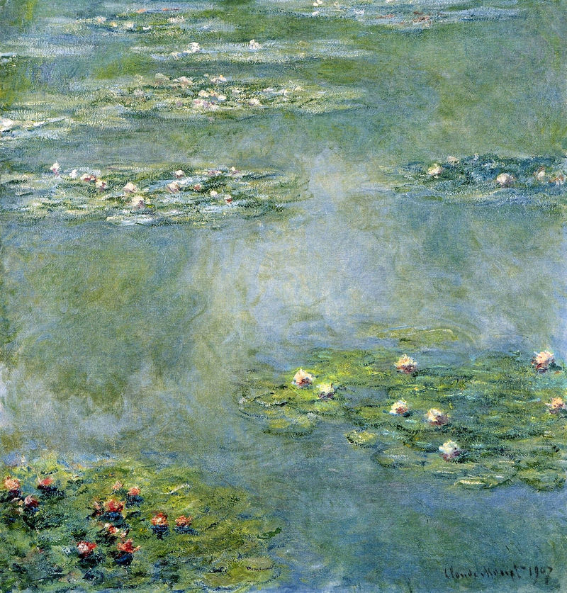 Cloude Monet Classical Oil Paintings Water Lilies 7 1907