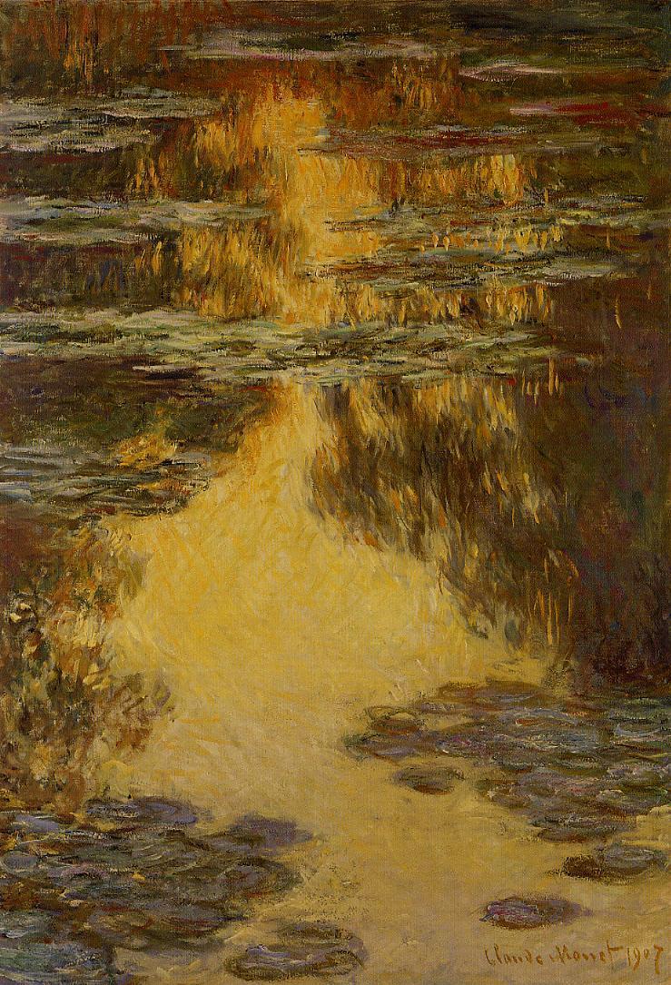 Cloude Monet Oil Paintings Water Lilies 9 1907