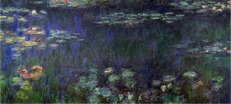 Water Lilies, Green Reflection (left half) 1926