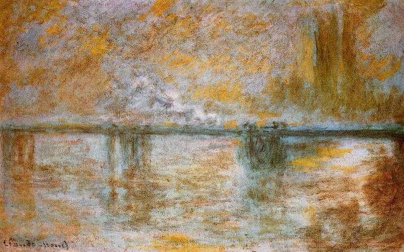 Cloude Monet Classical Oil Paintings Charing Cross Bridge 3 1901