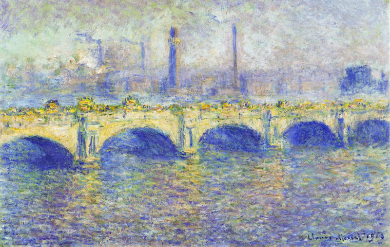 Monet Oil Paintings Waterloo Bridge, Effect of the Sun 1903