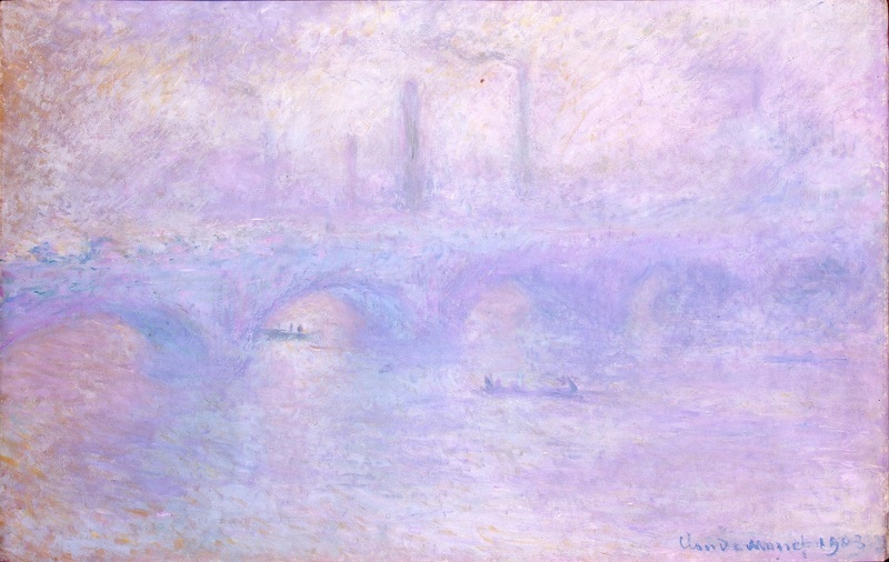 Monet Oil Paintings Waterloo Bridge, Fog 1903