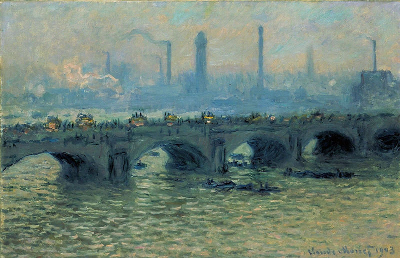 Monet Oil Paintings Waterloo Bridge, Grey Weather 1903