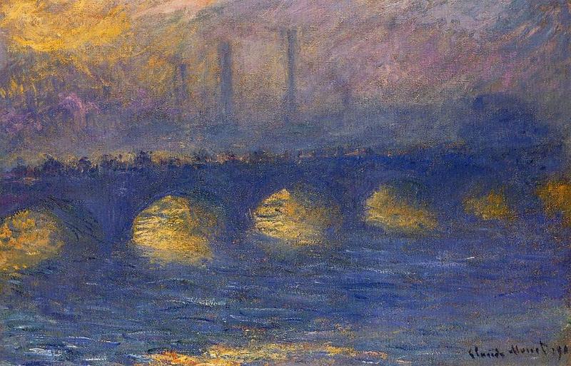 Monet Oil Paintings Waterloo Bridge, Overcast Weather 2 1904