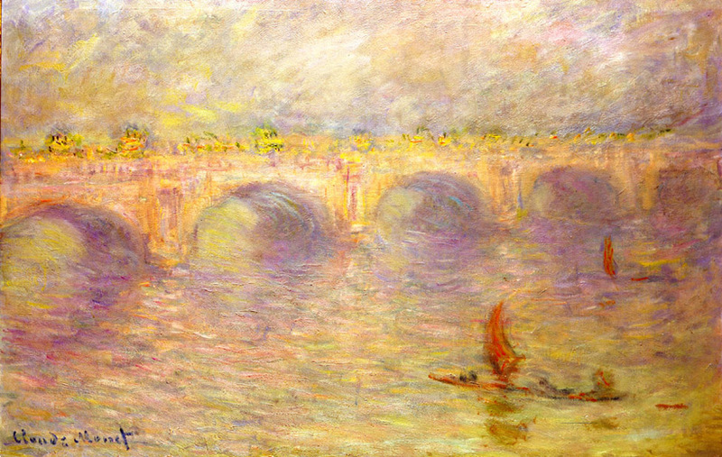 Monet Oil Paintings Waterloo Bridge, Sunlight Effect 1902