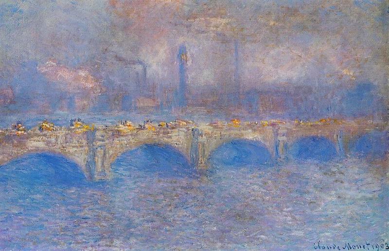 Monet Oil Paintings Waterloo Bridge, Sunlight Effect 1903