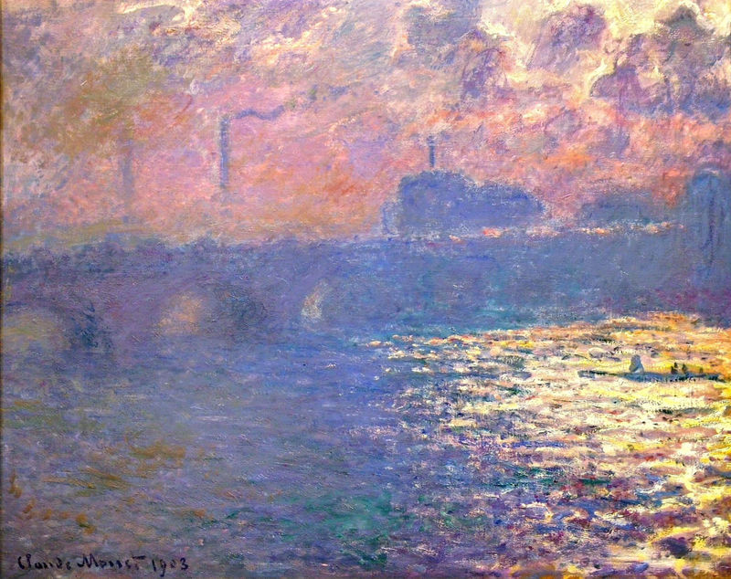 Monet Oil Paintings Waterloo Bridge, Sunlight Effect 4 1903