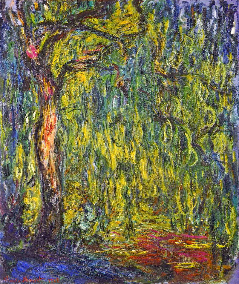 Cloude Monet Paintings Weeping Willow 1918