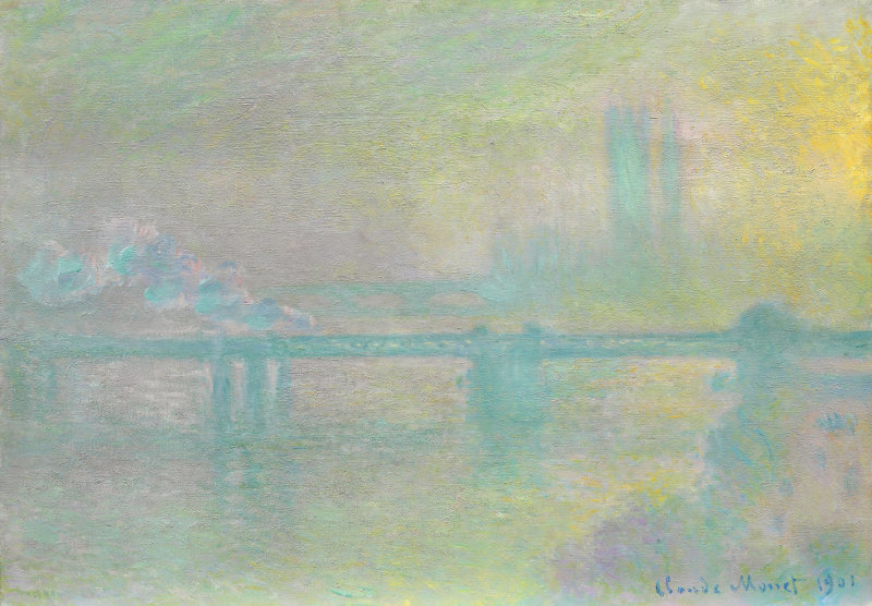 Cloude Monet Oil Paintings Charing Cross Bridge, London 1901