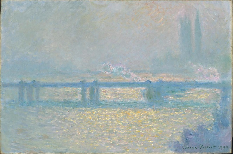 Monet Oil Paintings Charing Cross Bridge, Overcast Weather 1900