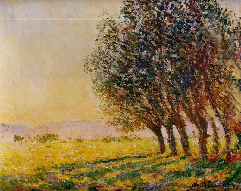 Cloude Monet Oil Paintings Willows at Sunset 1889