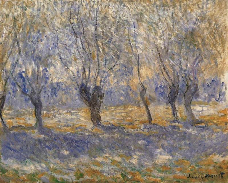 Cloude Monet Paintings Willows, Giverny 1886