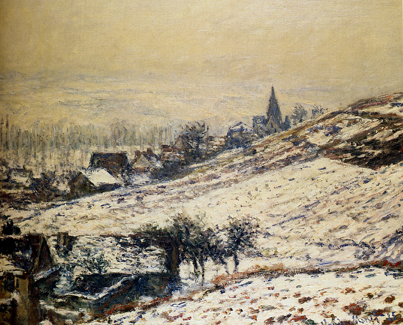 Cloude Monet Paintings Winter at Giverny 1885