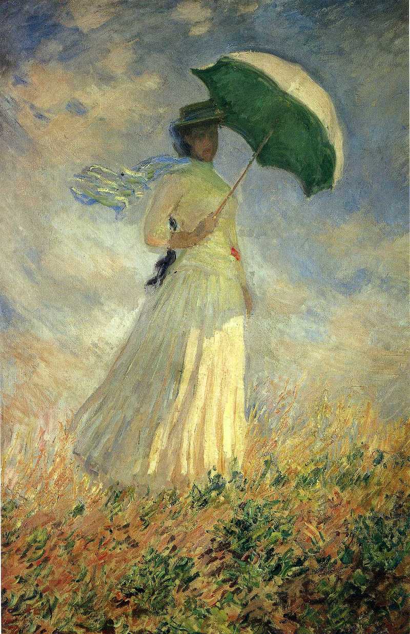 Cloude Monet Classical Oil Paintings Woman with a Parasol 1886