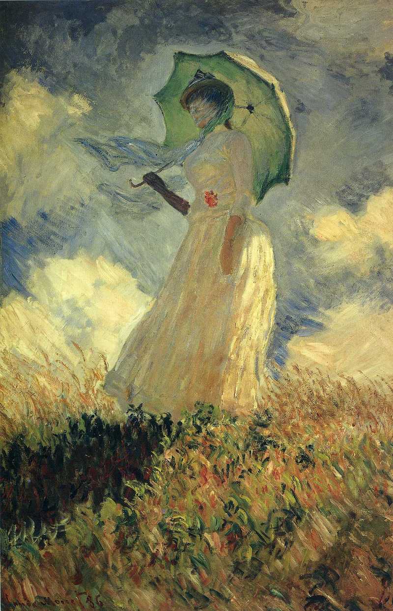 Monet Oil Paintings Woman with a Parasol 2 1886