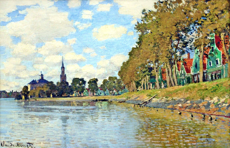 Cloude Monet Classical Oil Paintings Zaandam 1871