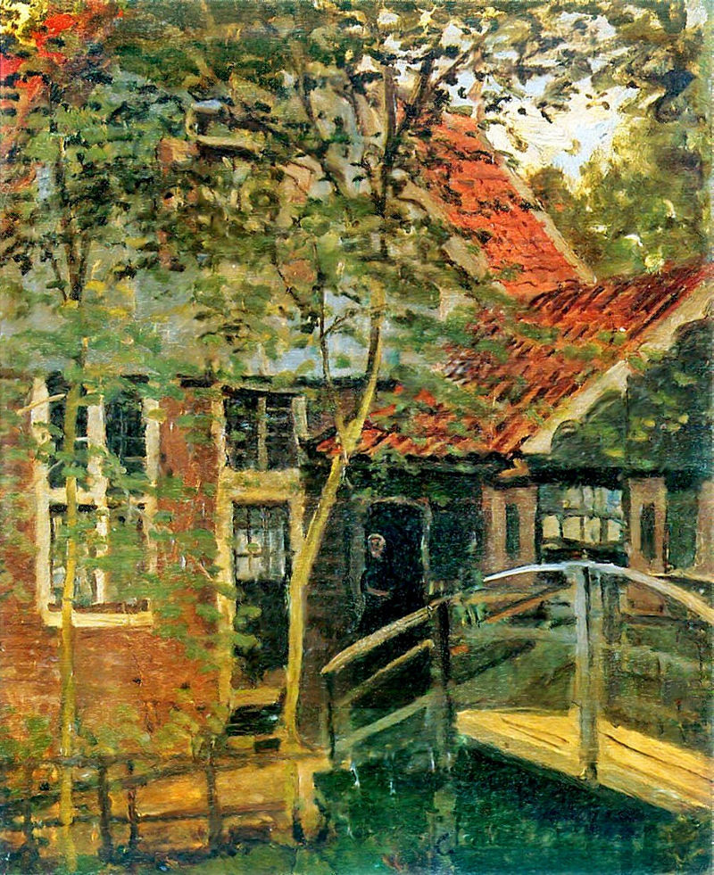 Cloude Monet Paintings Zaandam, Little Bridge 1871