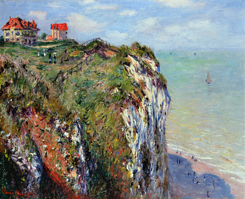 Cloude Monet Oil Painting Cliff at Dieppe 1882