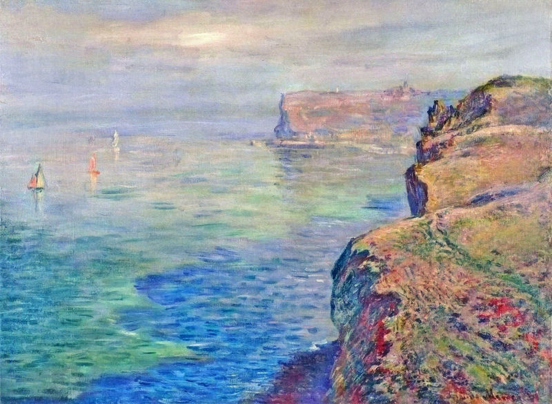 Cloude Monet Oil Paintings Cliff at Grainval near Fecamp 1881