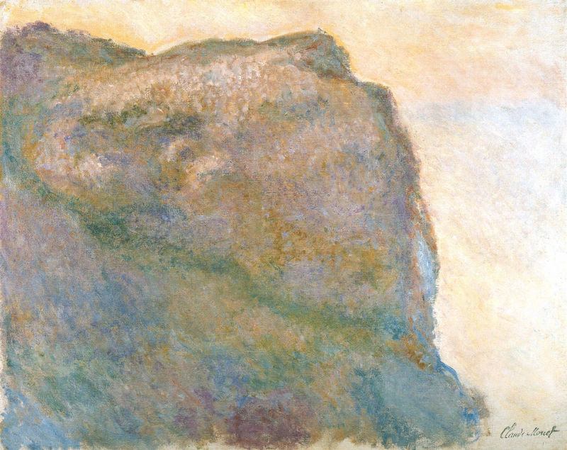 Cloude Monet Paintings Cliff at Petit Ailly 1896