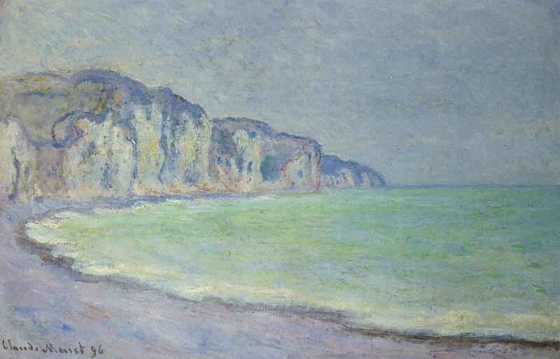 Cloude Monet Classical Oil Paintings Cliff at Pourville 3 1896