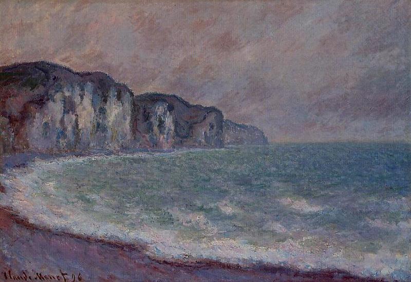 Cloude Monet Oil Paintings Cliff at Pourville 4 1896