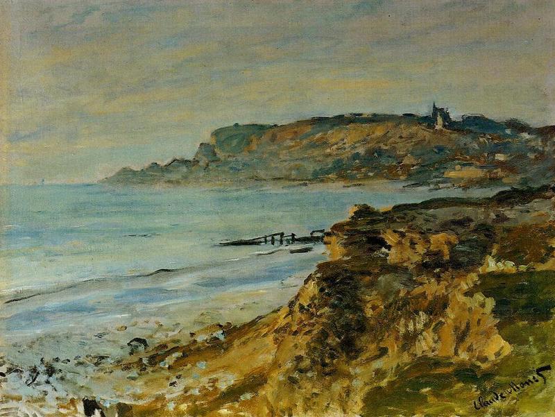 Cloude Monet Paintings Cliff at Sainte-Adresse 1873