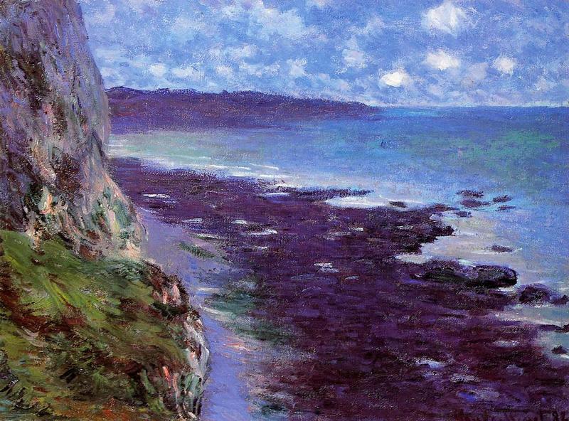 Cloude Monet Oil Paintings Cliff near Dieppe 1882