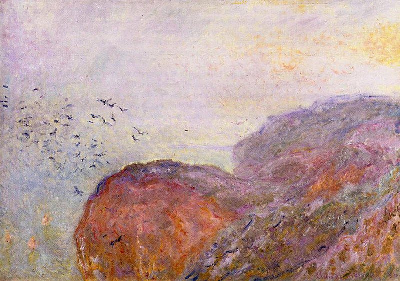 Cloude Monet Oil Paintings Cliff near Dieppe 1896