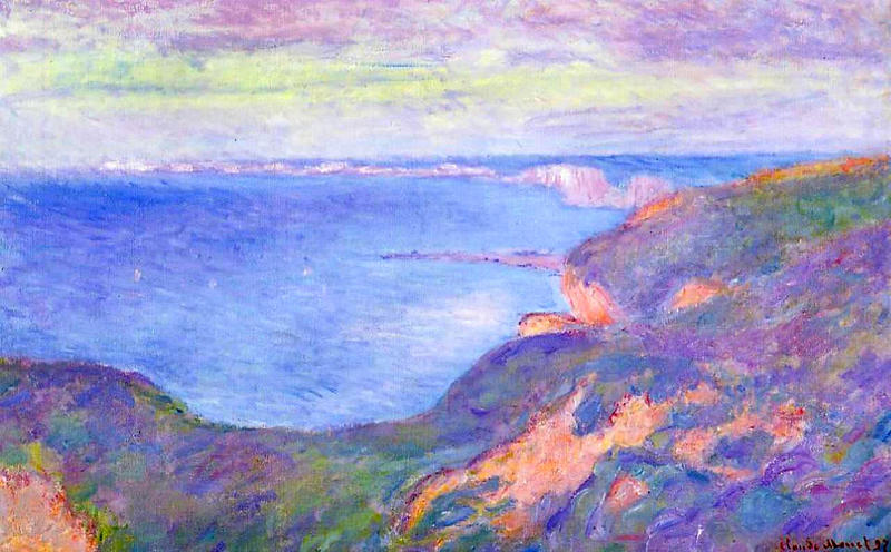 Cloude Monet Classical Oil Paintings Cliff near Dieppe 1897