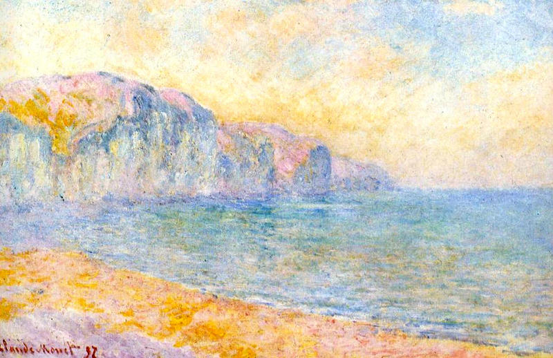Monet Oil Paintings Cliffs at Pourville, Morning 1897