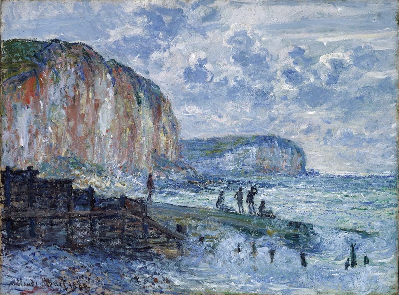 Cloude Monet Oil Paintings Cliffs of Les Petites-Dalles 1880