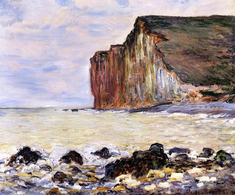 Cloude Monet Oil Painting Cliffs of Les Petites-Dalles 1881