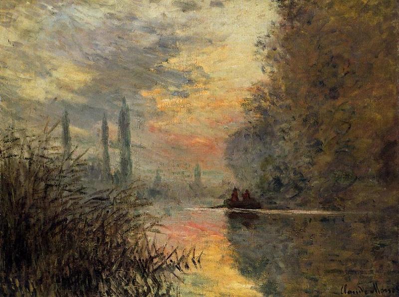 Cloude Monet Oil Paintings Evening at Argenteuil 1876