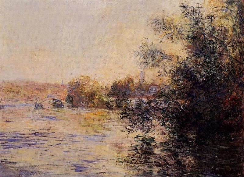 Cloude Monet Oil Paintings Evening Effect of the Seine 1881