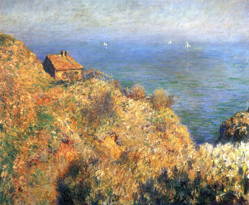 Cloude Monet Oil Painting Fisherman's House at Varengeville 1882