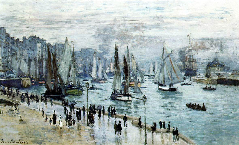 Fishing Boats Leaving the Harbor, Le Havre 1874