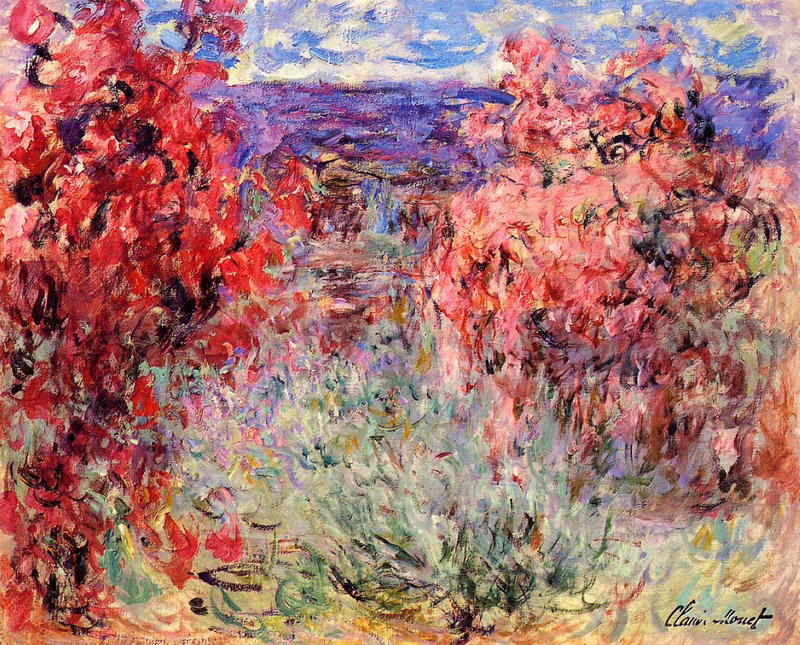 Cloude Monet Oil Paintings Flowering Trees near the Coast 1926