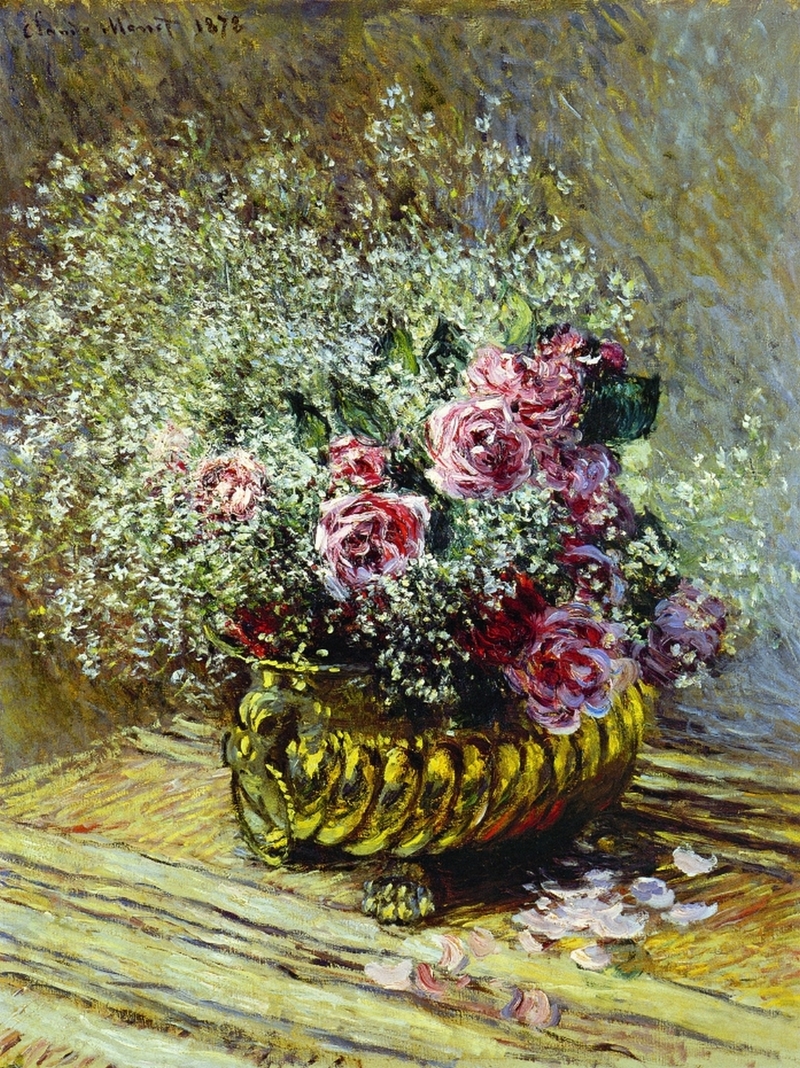 Cloude Monet Paintings Flowers in a Pot 1878