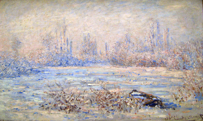 loude Monet Oil Paintings Frost near Vetheuil 1880