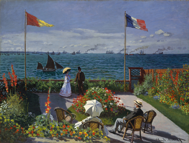 Cloude Monet Paintings Garden at Sainte 1867