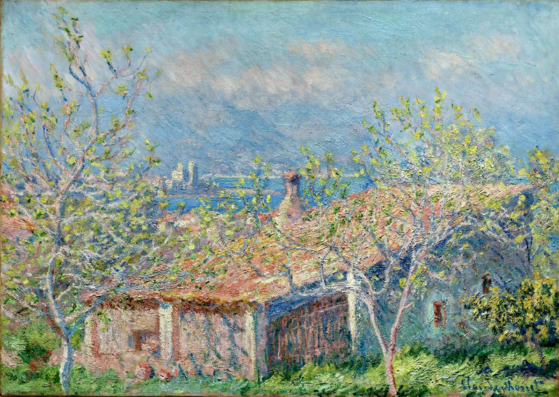 Monet Oil Paintings Gardener's House at Antibes 1888