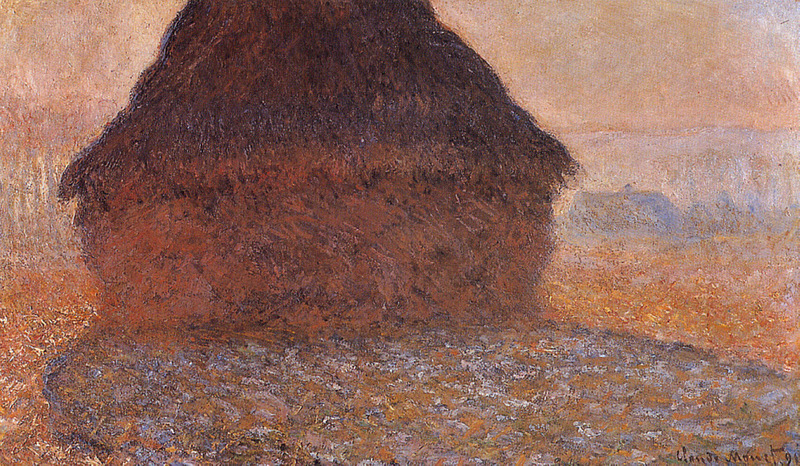 loude Monet Oil Paintings Grainstack under the Sun 1891