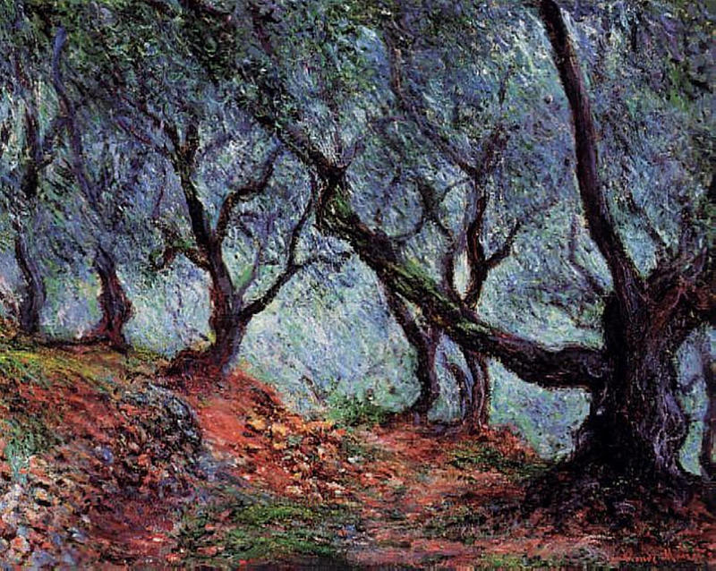Cloude Monet Paintings Grove of Olive Trees in Bordighera 1884
